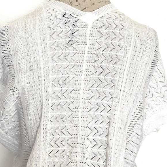 Love By Design Womens Sweater Open Cardigan Shrug Size Small White So It Is - Picture 4 of 12